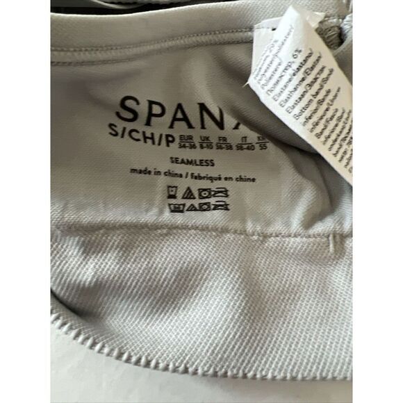 Spanx 50284R Women's Sz Small Spacedye Cloudy Gray Seamless Sculpt Sports Bra - Picture 6 of 7